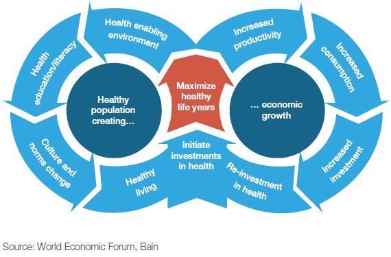 A Virtuous Cycle: Healthy Life Years as