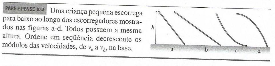 Despezando a esstênca do a, classque os módulos das velocdades das bolas no nstante em que cada uma atnge o chão. Responda a questão Pae E Pense 10.