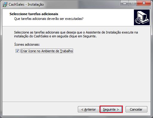 4. Deixe marcado Criar ícone no