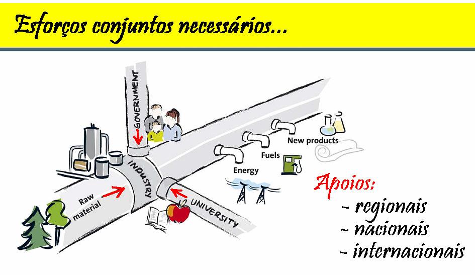 Biorrefinarias: P&D Os Governos (federal, estadual, municipal), em cooperação com o Setor Privado, devem