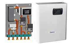 La aplicación más típica es aquella en la que hay un inter-conexionado en una instalación de calefacción doméstica entre una chimenea calefactora y una caldera de gas/gasóleo, como el indicado en el