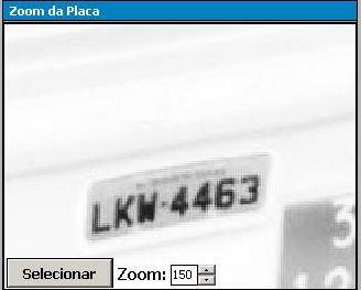 Página 10 de 15 2.1.4 Ferramentas de apoio no tratamento das fotos Zoom da Placa: Mostra imagem da placa do veículo ampliada.