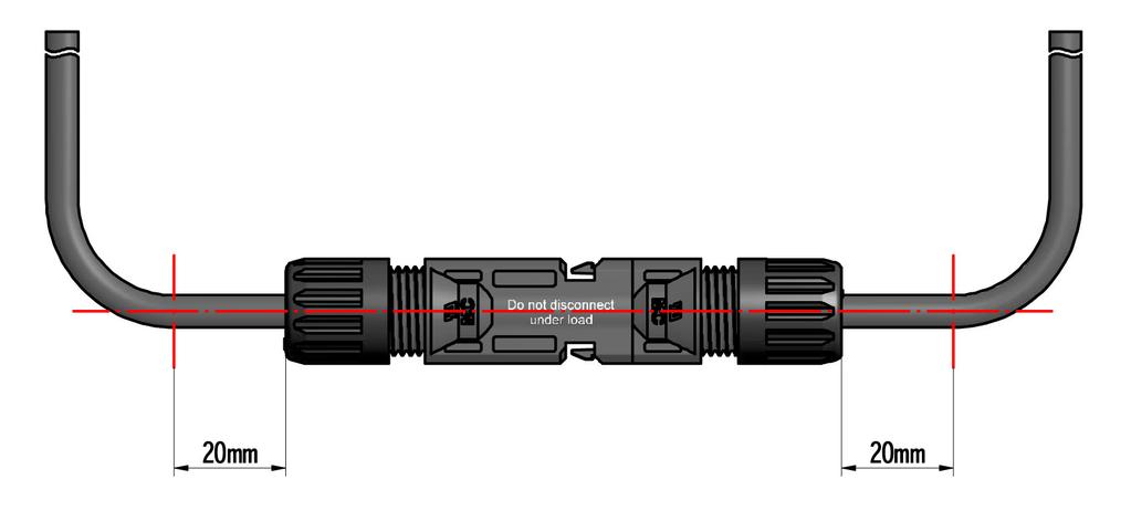 20) Plug the parts of the cable coupler together until they click in place. Check that they have engaged properly by pulling on the cable coupler.