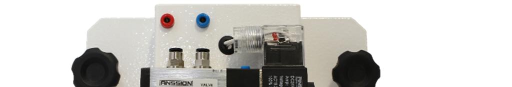 acionamentos manuais auxiliares e LEDs  03 válvula