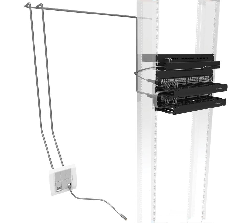 Canal FTP CABO ELETRÔNICO GIGALAN BLINDADO CAT.6 F/UTP 23AWG X 4P Cabo de dados para conexão entre os painéis de distribuição nas salas técnicas (patch panel) e conectores nas áreas de trabalho.