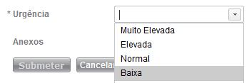 Categoria : Consoante o assunto do pedido, deverá seleccionar uma das várias opções que se enquadre no assunto do vosso pedido.