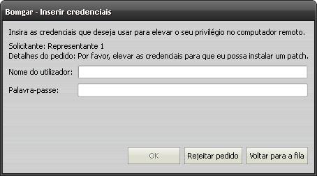 Se um representante for um patrocinador num ou mais grupos de patrocinadores de acesso, ele verá o separador Pedidos de acesso na consola de representantes.