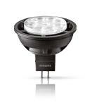 LEDspot GU5,3 MASTER LEDspot LV MR16 Com um design robusto e uma variedade de ângulos de abertura do AirFlux ver página 75 feixe, as lâmpadas MASTER LEDspot permitem criar uma iluminação de