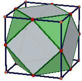 As características numéricas, isto é, número de arestas de cada face, bem como o número vértices e ordem de um poliedro obtido por