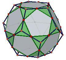 octaedro regular. A Figura 61 ilustra o cuboctaedro (no centro) gerado a partir do cubo (à esquerda) ou do octaedro (à direita).