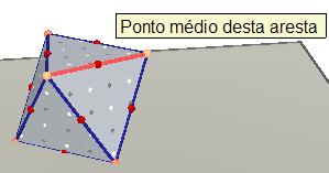 Pontos médios das arestas do octaedro regular.