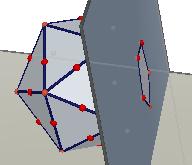 arestas que concorrem em um vértice. Figura 92. Plano de secção (dodecaedro regular).