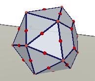 Para isso, como mostra a Figura 93, indicamos o plano obtido no passo 3 e o canto do poliedro que contém o vértice desejado.