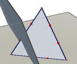 Passo 3: Nesse passo, como mostra a Figura 98, iniciamos o processo de eliminação dos cantos do tetraedro regular.