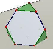 o processo de geração do octaedro truncado com a criação do