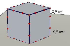 transferência de medidas (apêndice A) para transferir o resultado obtido no passo 3 para as arestas do cubo.