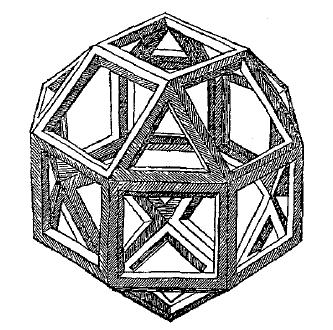 Estes diagramas por sua vez ilustram os sólidos, que se sabe terem sido desenhados por Leonardo da Vinci e que contém muitas informações que não constam no texto.