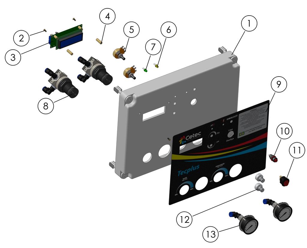 Componentes Fonte Tecplus 50.