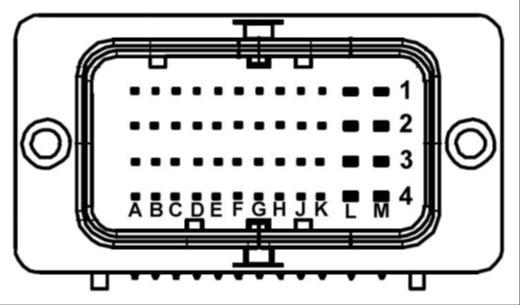 Diagrama de ligação Conector do Sensor PR440 - Alimentação L2 Terra de Sensores Sem Legenda K3 5 Volts para