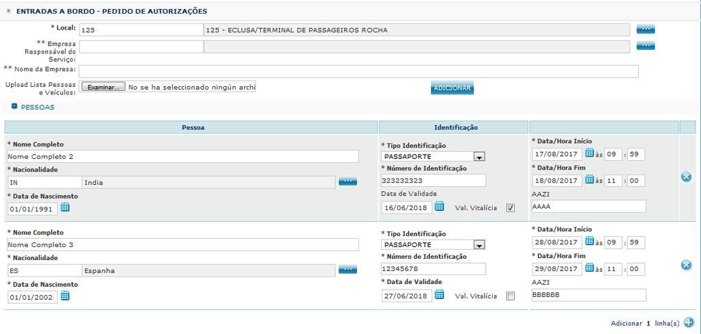 REQUISIÇÃO DE ENTRADAS A BORDO 1.2 VOLTAR A IMPORTAR O TEMPLATE EXCEL NA MESMA REQUISIÇÃO 04 04!