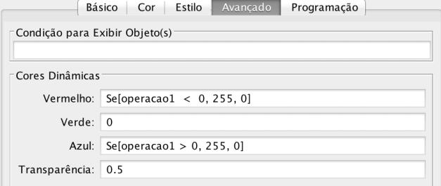 polígono, abra as propriedades, clique na aba Avançado e preencha como segue: 17) Na Janela de Entrada digite os seguintes comandos teclando Enter após cada um deles: