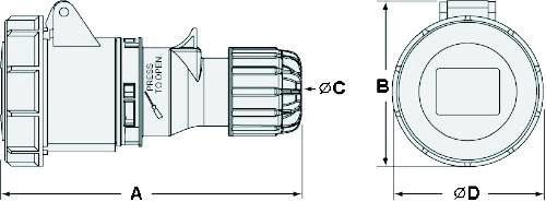 Material Materiel Termoplastique 3P+T L HALO REF Amp. Hz Volt.