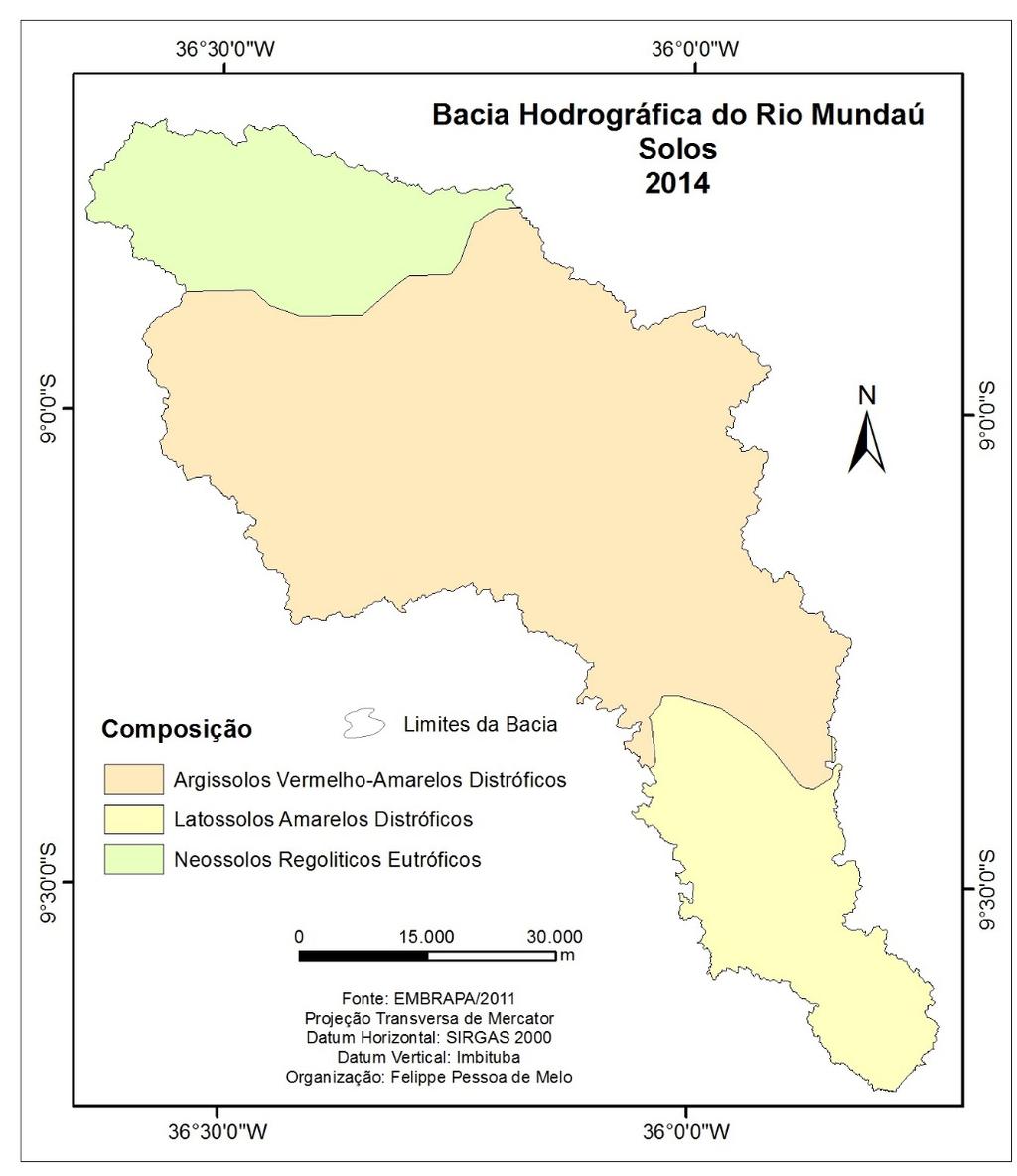 Mapeamento geomorfológico da bacia.