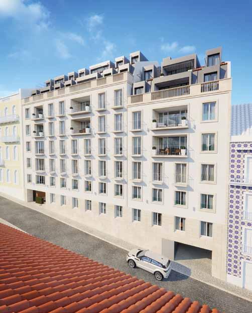 EDIFÍCIO SALITRE 100 Apartamentos T1 a T4 1 to 4 Bedroom Apartments Avenida da Liberdade Apartamentos com áreas entre os 96 e 328 m2 Localizado no centro de Lisboa, próximo da Avenida da