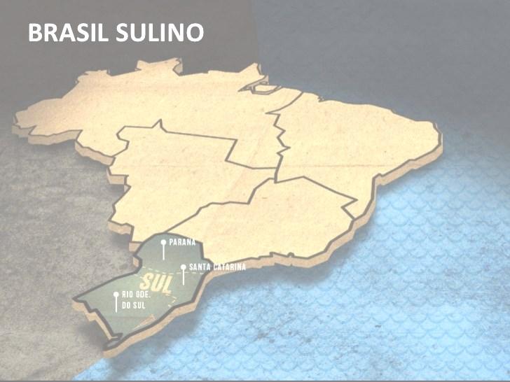 ORIGEM O Brasil sulino é uma região muito diferente, como é diferente entre as suas próprias regiões. A sua povoação teve quatro origens básicas, culturas que resistiram, mas acabaram se mesclando.