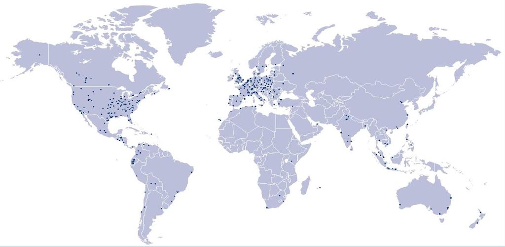 PRESENTE EM TODO O MUNDO BRENNTAG é um dos líderes mundiais na distribuição de produtos químicos