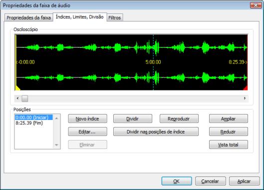 Música Caixa de verificação Protecção Caixa de verificação Crossfade com a faixa anterior Define o bit de protecção contra cópia para a faixa correspondente no CD de áudio.