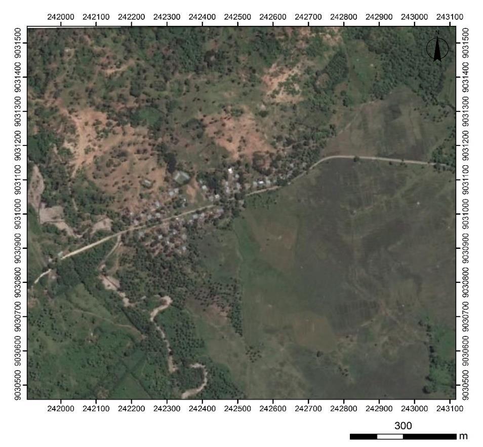 Figura 12 Fotografia aérea do suco Uani-Uma O suco Afaloicai é constituído por quatro aldeias: Lacuhu, Lecuala, Kaiwailita e Darlare.