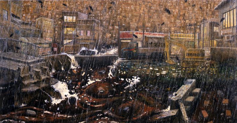 Storm 2002 -- óleo sobre tela/oil on canvas -- 227 x 444 cm