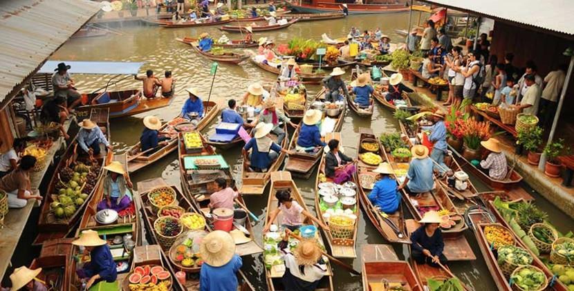 ao Mercado das Flores (Pak Klong Taland). Retorno por volta de 18h30. Noite livre e pernoite hotel. 12º 21.