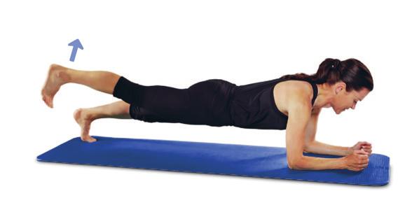 3 Músculos do tronco Força Estenda e levante as pernas, alternando, em intervalos de um segundo.