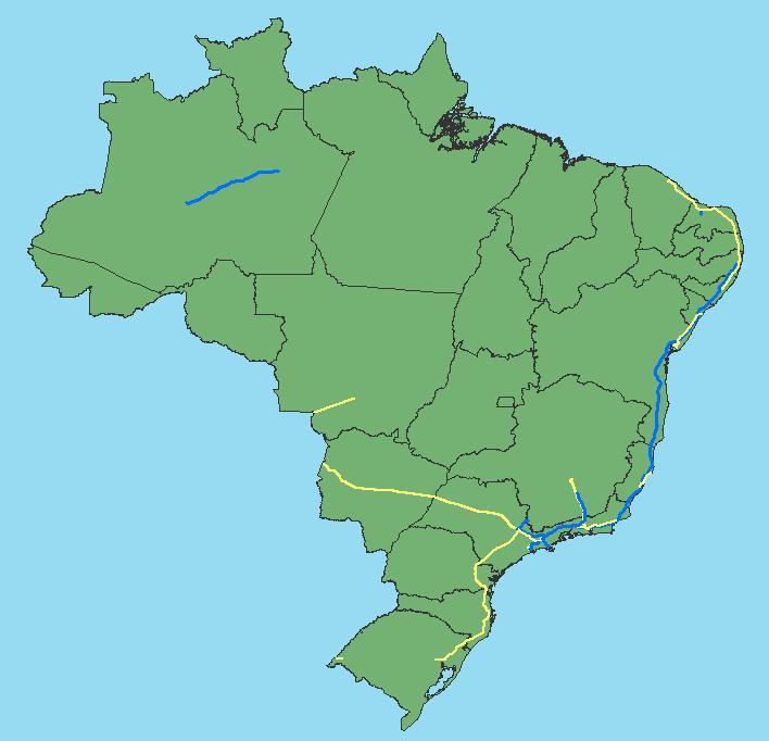 INFRAESTRUTURA DE TRANSPORTE DE GÁS NATURAL E PROJETOS DE GNL Gasodutos Gasodutos Existentes % 2006 5.481 2009 7.418 35,3 2010 9.017 21,6 2011 9.