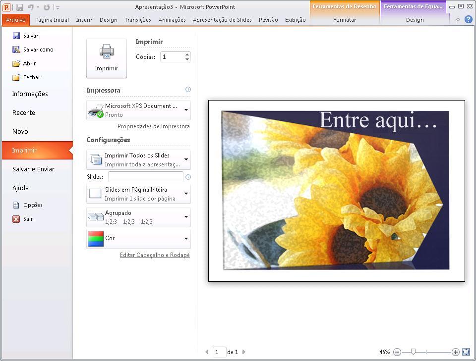 Modo de exibição Microsoft Office Backstage Novo! Na extremidade esquerda da Faixa de Opções, você pode ver a guia Arquivo.