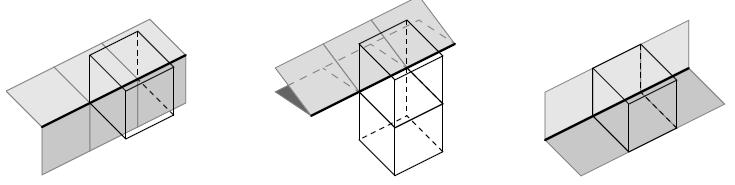 adjacentes, é usado um determinado modelo (ver figura 3.4) de hexaedro para avançar a construção da malha para o nível seguinte. Figura 3.