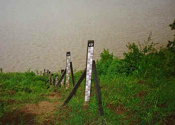 Medição do nível do rio (cota) A