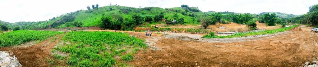 76 Figura 76: Vista panorâmica do ponto TR09-481. Observa-se extensa planície de inundação com solo parcialmente revolvido pelos trabalhos de regularização do terreno.