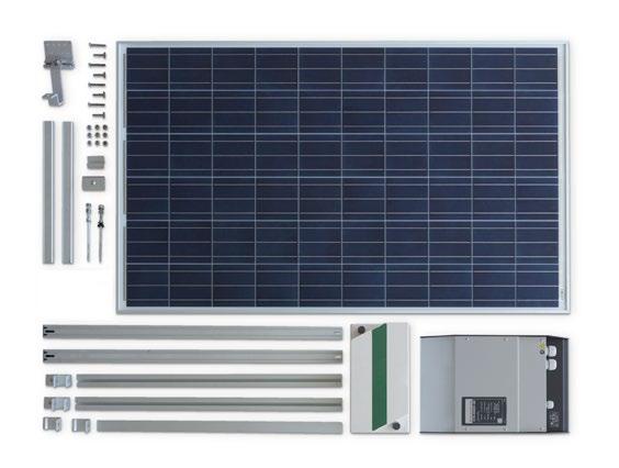 Autoconsumo diferido isolado da rede Kits para instalações autónomas Descrição Os kits fotovoltaicos da CIRCUTOR para sistemas isolados da rede contêm um conjunto de dispositivos necessários para