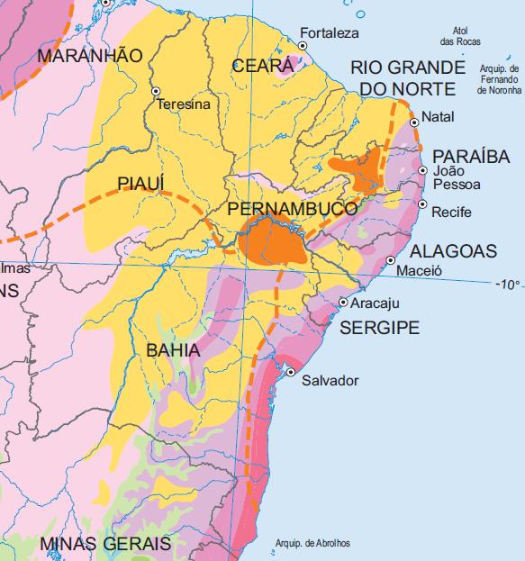 31 Figura 2. Área de abrangência do semi-árido brasileiro. Fonte: www.ibge.gov.br (Acessado em 30/10/2010, às 22:12h).