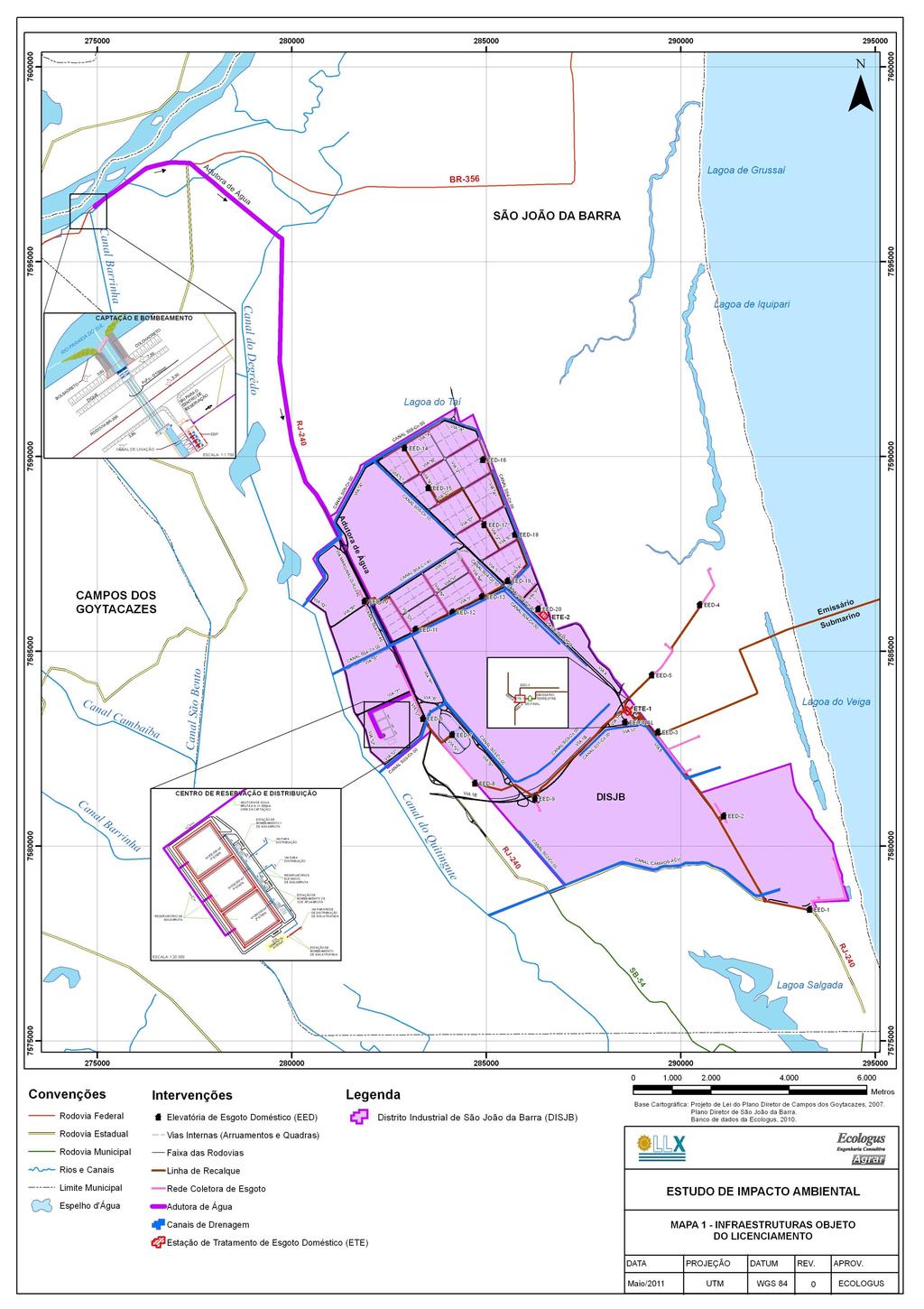 Mapa 1: Infraestruturas