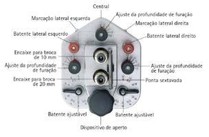 de 1 mm entre si 10 10,5 11 11,5 11,5 11 10,5 10 16 16 10 10,5 8,5 11 11,5 8 10,5 8,5 10 19/22 37 19/22 ø 5 Borda superior /