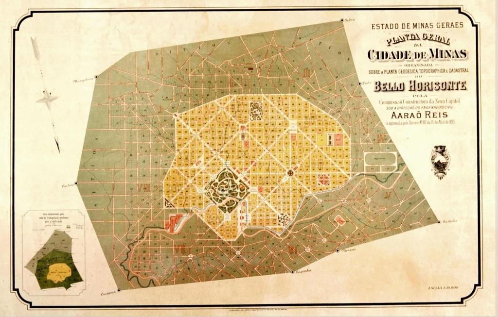 17 Figura 1 - Planta Geral da Cidade de Minas de 1895. Fonte: disponível em http://comissaoconstrutora.pbh.gov.