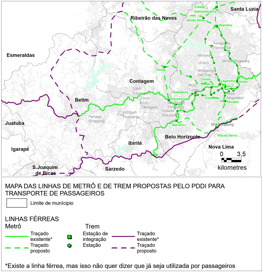 73 Figura 31 - Mapa com as propostas do PDDI para o