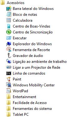 Os acessórios do Windows são programas que permitem escrever textos simples, efectuar cálculos,