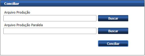 Na grid CONCILIAR selecionar as opções desejadas conforme o tipo de arquivo de conciliação selecionado.