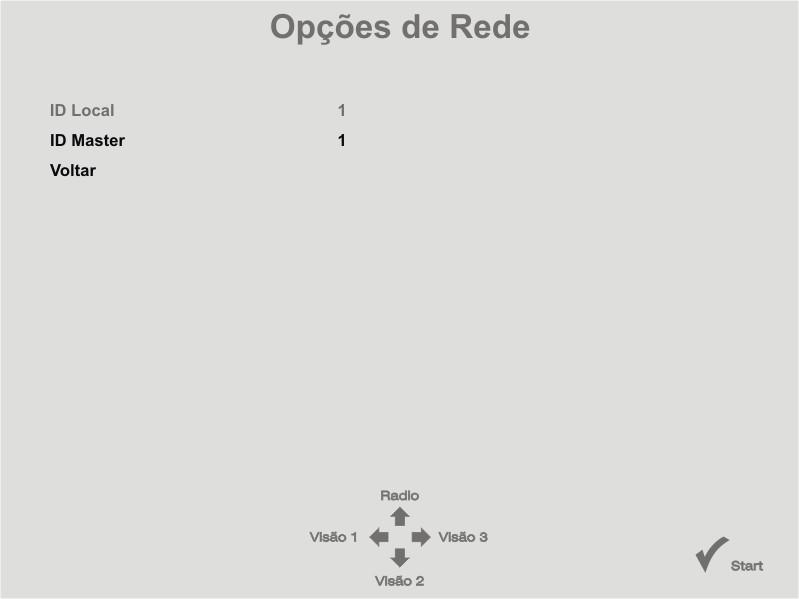 - Opções de Rede Nesta opção você encontrará as opções de rede do seu GP Brasil. ID Local: Número de identificação do seu GP Brasil. ID Master: Número de identificação do seu GP Brasil mestre em rede.