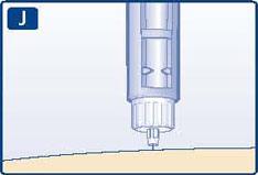 Girar o seletor de dose não injetará insulina J - Mantenha o botão injetor totalmente pressionado após a